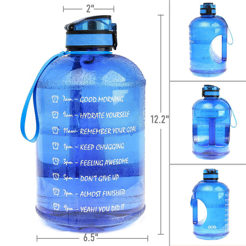 Gym Large-capacity Plastic Cup Bouncing Cover Sports Bottle