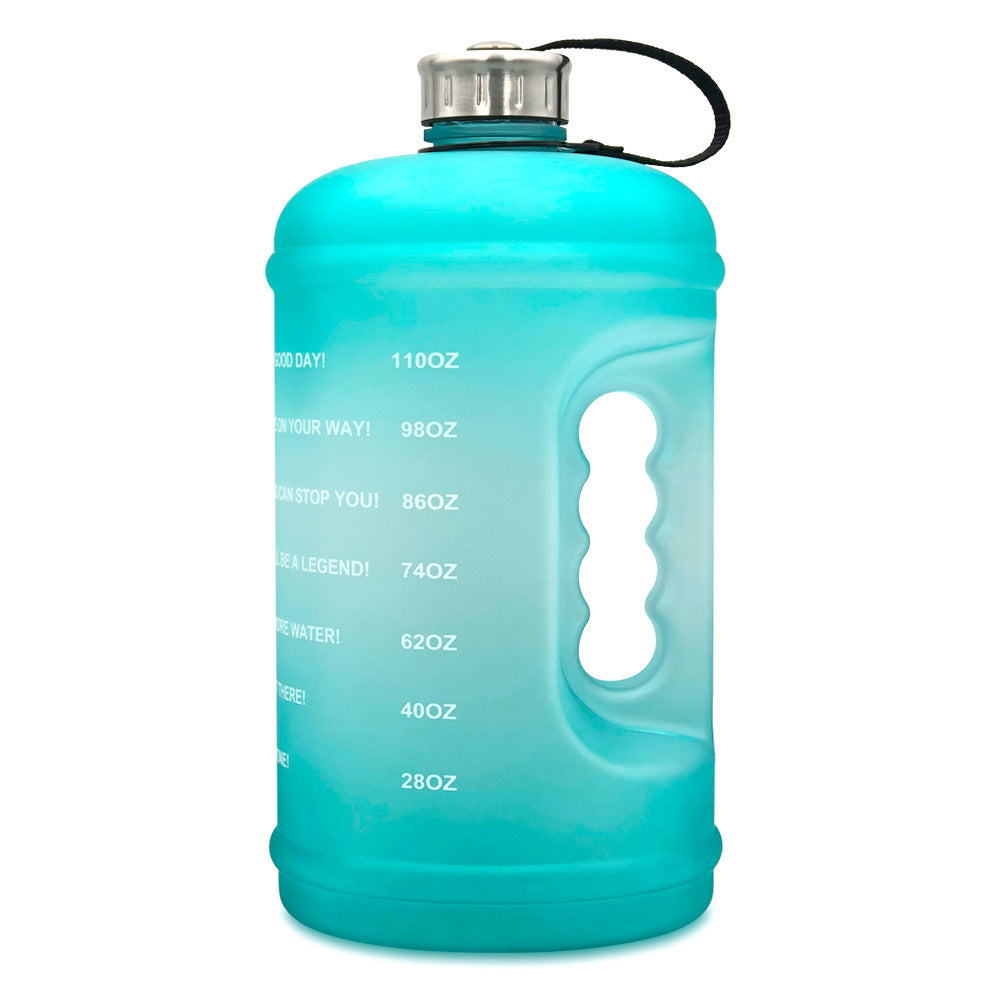 2.2L Sports Bottle Gradient Plastic Gym Large Capacity Outdoor Space Cup